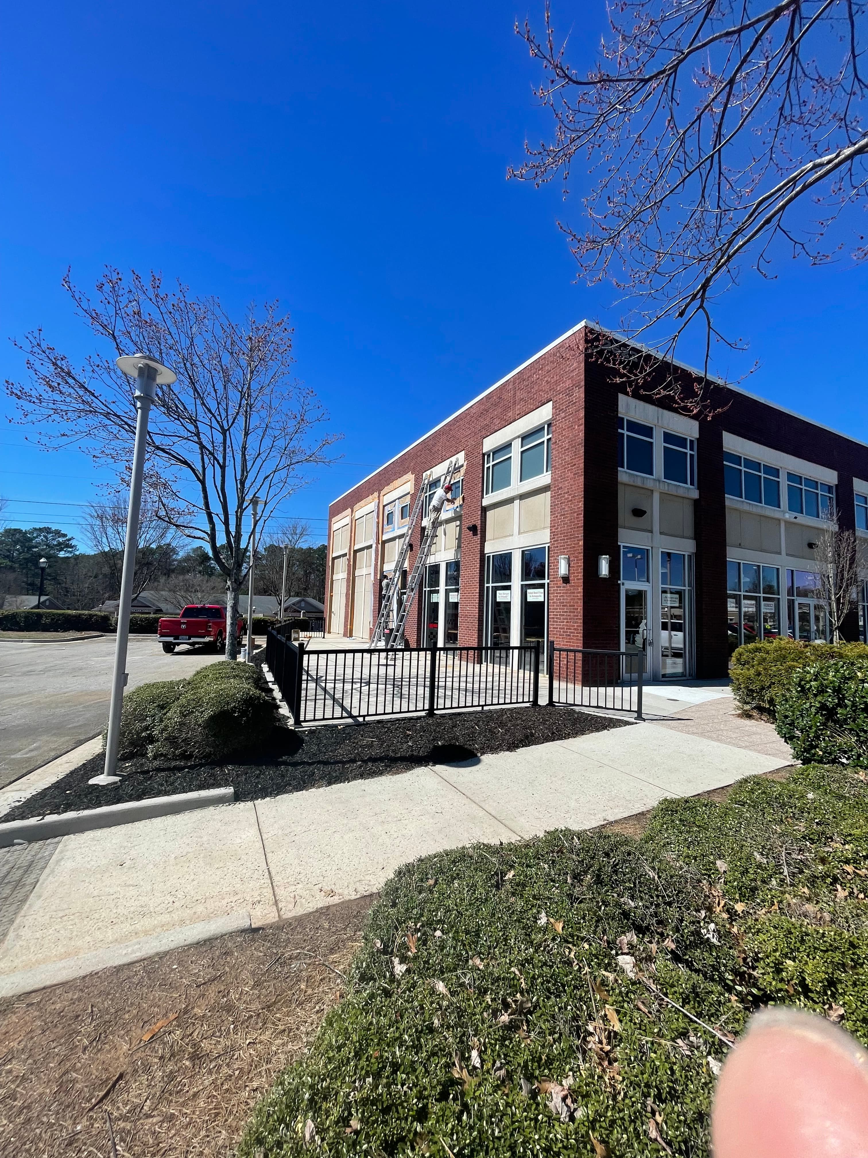 Modern Commercial Brick Building Exterior